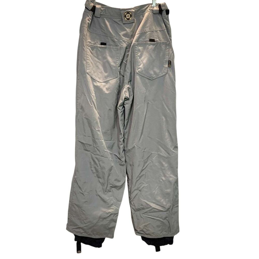 Vintage Planet Earth Ski Pants Mens Large Gray Snowboard Ski Snow Hongkong 90s